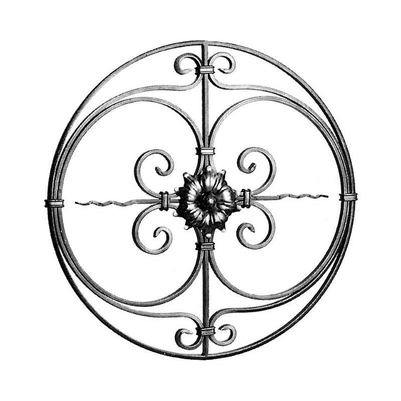 Panneau en volute 16x8mm ø600mm