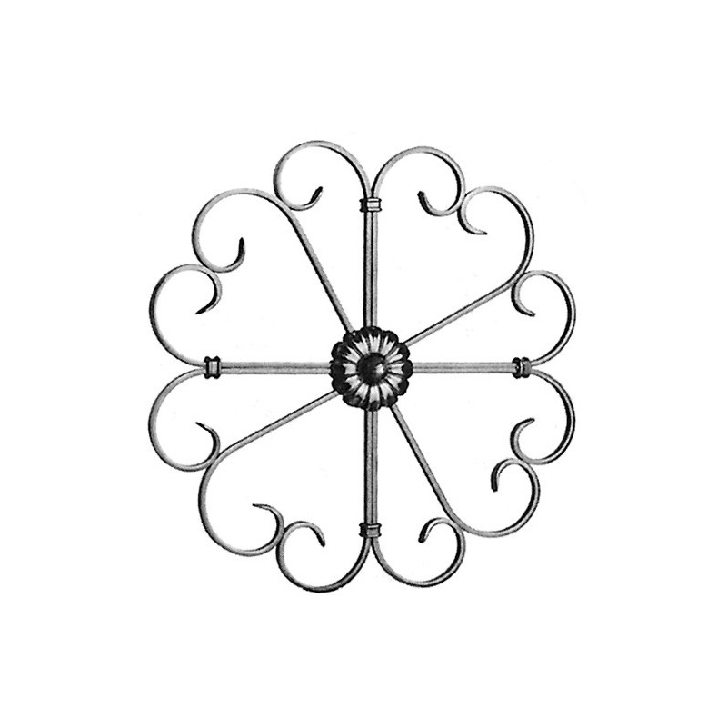 Panneau en volute 12x6mm ø480mm