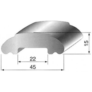 Main courante moulurée 45x15 L:6m