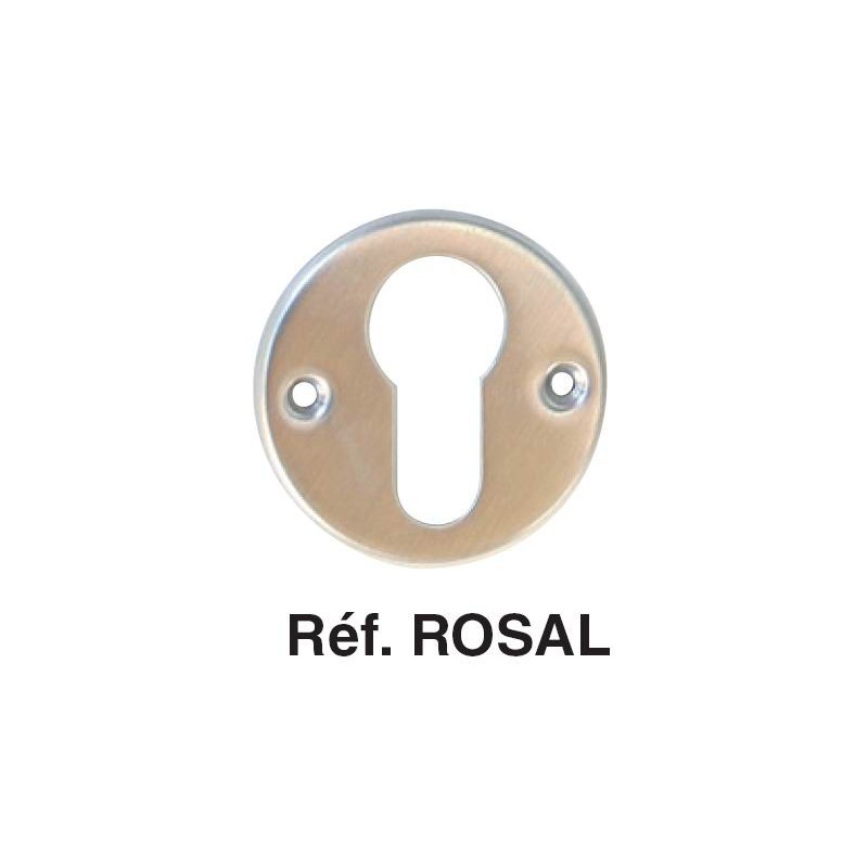 Rosette (ou rosace) de propreté pour cylindre européen - en aluminium emboutie - ø45mm