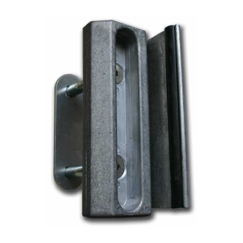 Gâche butée Locinox - aluminium - pour tube carré de 40 à 50mm (Fabrication arrêtée)