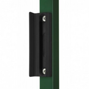 Gâche en nylon noire Locinox pour portillon de jardin - pour profil à partir de 40mm