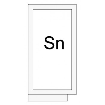 Panneau supplémentaire d'angle (SN) sur mesures de portail sectionnel, dimensions max: hauteur 2m, largeur 0,75m - acier brut