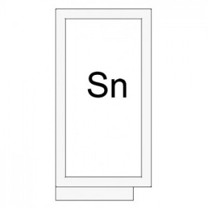 Panneau supplémentaire d'angle (SN) sur mesures de portail sectionnel, dimensions max: hauteur 2m, largeur 0,75m - acier brut