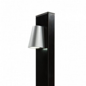 Lampe LED design pour poteau en ARGENT