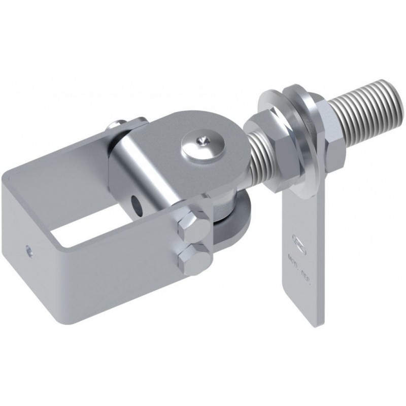 Pivot pour tube carré 40x40mm - Fixation rapide