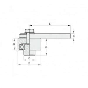 Pivot supérieur à souder Ø 90 mm