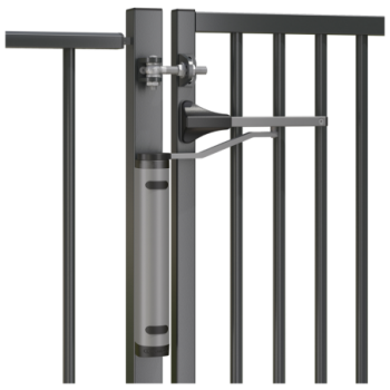 Ferme-portail hydraulique Locinox puissant et polyvalent - pour portail jusqu'à 150Kg - noir