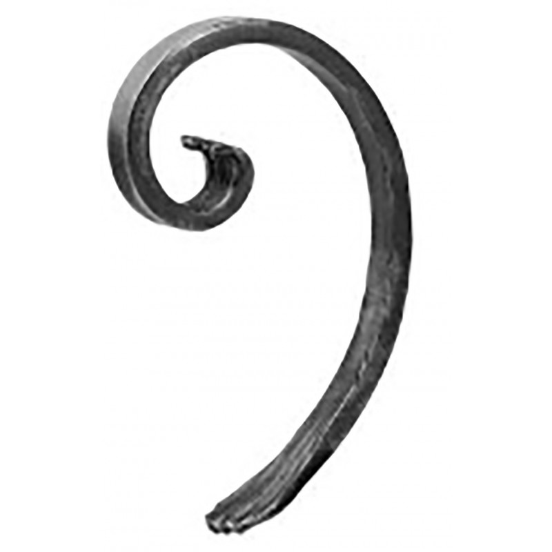 Volute  16x6mm- H105 - L170  finition à chaud