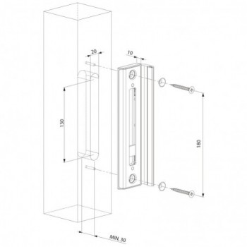 Gâches hybrid pour Bois