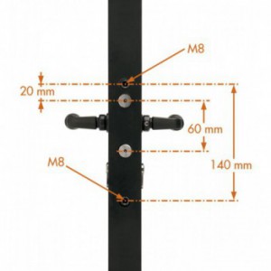 Serrure style fer forgé grand modèle Locinox - pour profils de 40 à 60mm - argentée