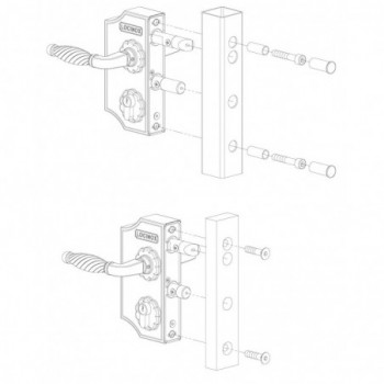 Serrures type LAKY F2 - profil 30 40mm