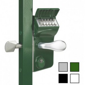 Serrure à code mécanique verte pour portail coulissant - Profil 40mm