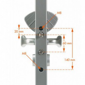 Serrure Locinox à code mécanique - VINCI - pour profils de 30 à 50mm - verte