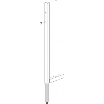 Verrou de sol intégré pour profil de 60x40mm