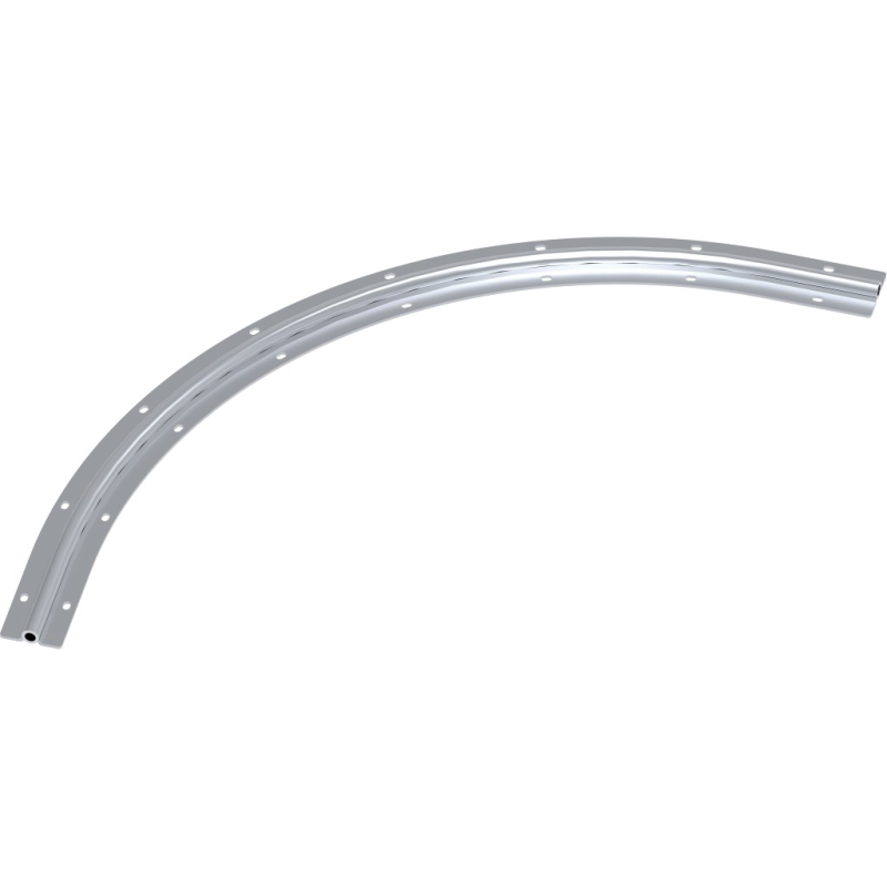 Rail Ø16mm courbé (cintré) rayon 50cm pour portail coulissant sectionnel articulé - Système radius