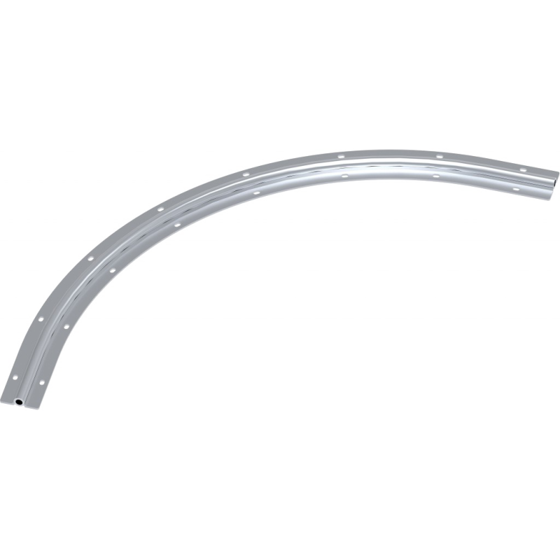 Rail Ø16mm courbé (cintré) rayon 100cm pour portail coulissant sectionnel  articulé - Système radius VA2312.100 avec Bricometal