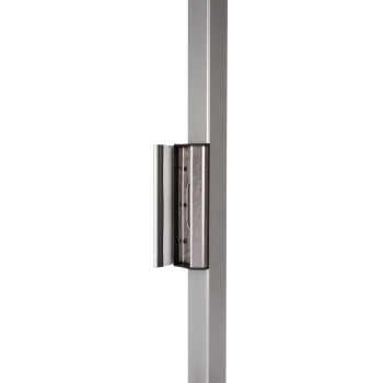 Gâche standard Locinox - aluminium brut -Fixation Quickfix - pour tube 40mm+