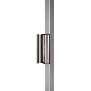 Gâche standard Locinox - aluminium brut -Fixation Quickfix - pour tube 40mm+