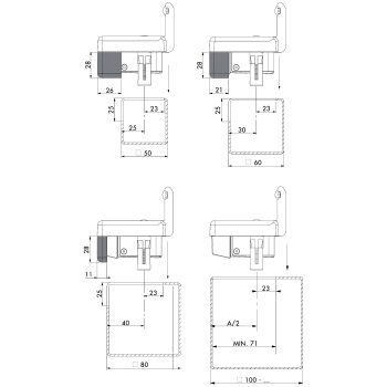 Gâche électrique à RUPTURE réversible pour serrure hybride Locinox 12VCC+12VCA - noire