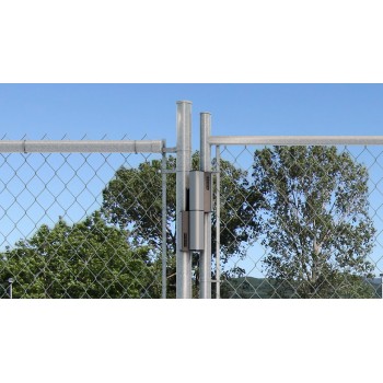 Ferme-portail hydraulique et charnière 180° pour portails jusqu'à 75 kg en Argent