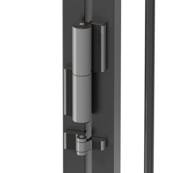 Ferme-portail hydraulique et charnière 180° pour portails jusqu'à 75 kg en Argent