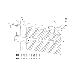 Ferme porte hydraulique LOCINOX - ouverture max 150° - poids supporté 150kg max - longueur porte 2m max