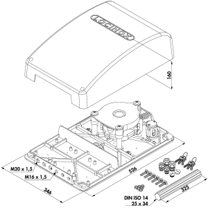 Mécanisme (électro)mécanique modulable pour tourniquet - FO2 - FC2 - SDM - ZCL