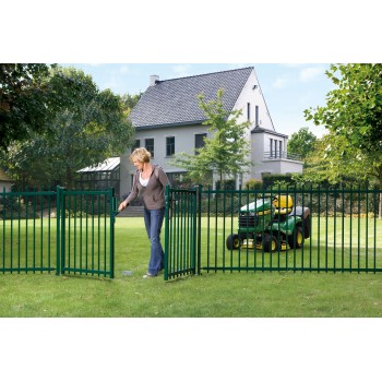 Gâche en nylon noire Locinox pour portillon de jardin - pour profil à partir de 40mm