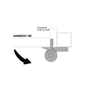 Charnière avec ferme-porte réglable intégré Locinox - portes 150KG max - noire - génération 1