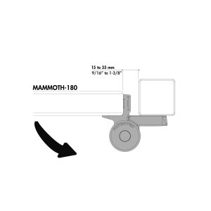 Charnière avec ferme-porte réglable intégré Locinox - portes 150KG max - noire - génération 1