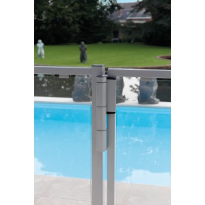 Charnière avec ferme-porte réglable intégré Locinox - portes 150KG max - noire - génération 1