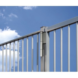 Charnière avec ferme-porte réglable intégré Locinox - portes 150KG max - noire - génération 1