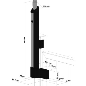 FORTIMA - Serrure Magnétique Locinox de sécurité enfants, pour piscine et parcs