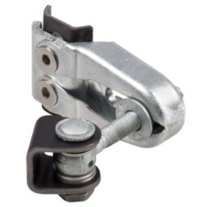 Charnière 180° avec système anti-dégondage - en acier brut - M12 Boulon à oeil 90 mm - (Prix lot de 50 pièces)