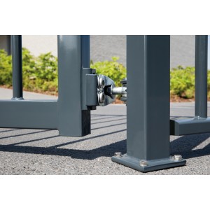 Charnière 180°- Oreille en U et plaque à souder M12 Boulon à oeil 90mm-VENDU A L UNITE