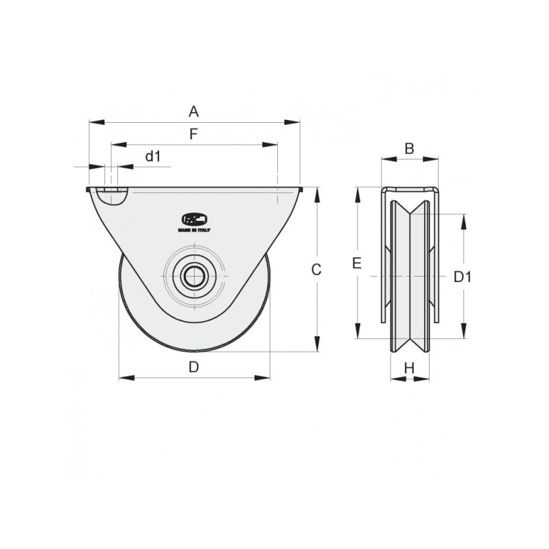 8 Poulies Nylon Avec Roulement à Billes U 6x27x9mm - ABEC3, Acier Chromé, Pour Rails/systèmes