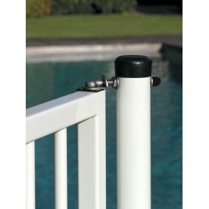 Paire de gonds à ressort Locinox Swing 40 - Longueur 150mm - pour tube de 40x40mm