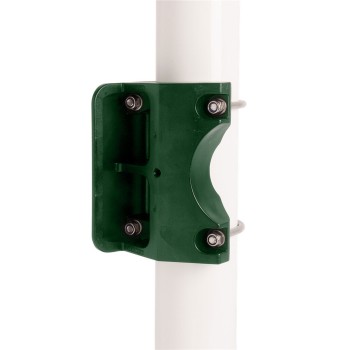 Gâche en nylon verte Locinox pour portillon de jardin - tube rond ø60mm