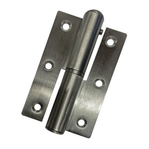 Paumelle à visser poussante pour porte et portillon KIDDYLOCK - avec ressort - inox 304 - gauche