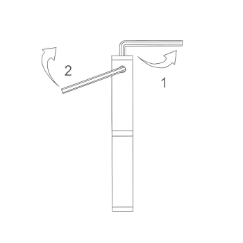 Paumelle à visser poussante pour porte et portillon KIDDYLOCK - avec ressort - inox 304 - droite