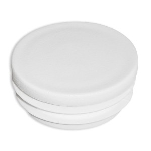 Embout PVC pour tube Rond ø25mm - Blanc