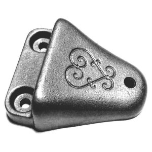 Sabot de portail à visser - Hauteur 54mm - 122x145mm - acier peint (anthracite)