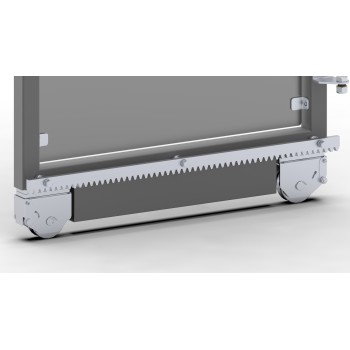 Crémaillère acier 30x12 - 715cmm - percée 3 trous - entretoises incluses - pour sectionnel Optimus FAC