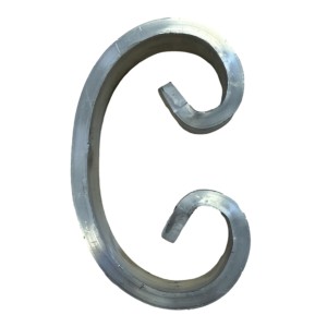 Volute spéciale en aluminium 20x6 H100 - L60 (jusqu'à rupture de stock)