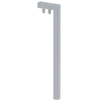 Portique pour portail coulissant - réglable en hauteur et largeur - pour fixation au sol