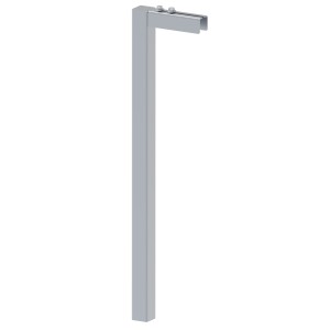 Portique pour portail coulissant - réglable en hauteur et largeur - pour fixation au sol
