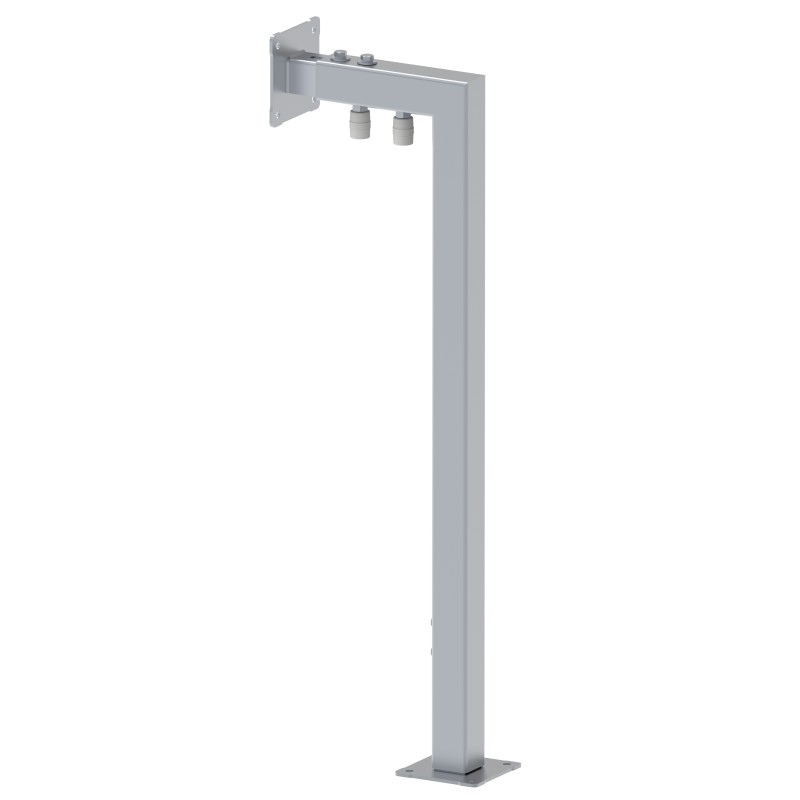 Portique pour portail coulissant - réglable en hauteur et largeur - pour fixation murale