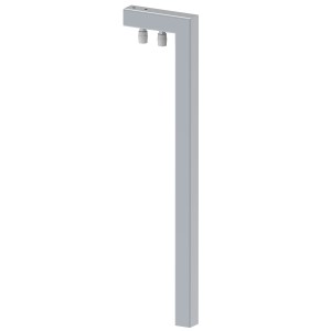 Portique pour portail coulissant - réglable en hauteur et largeur - pour fixation murale