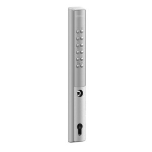 Serrure électronique VERA-50-VSZ-1-SILV argent pour profils 50 mm avec clavier à code